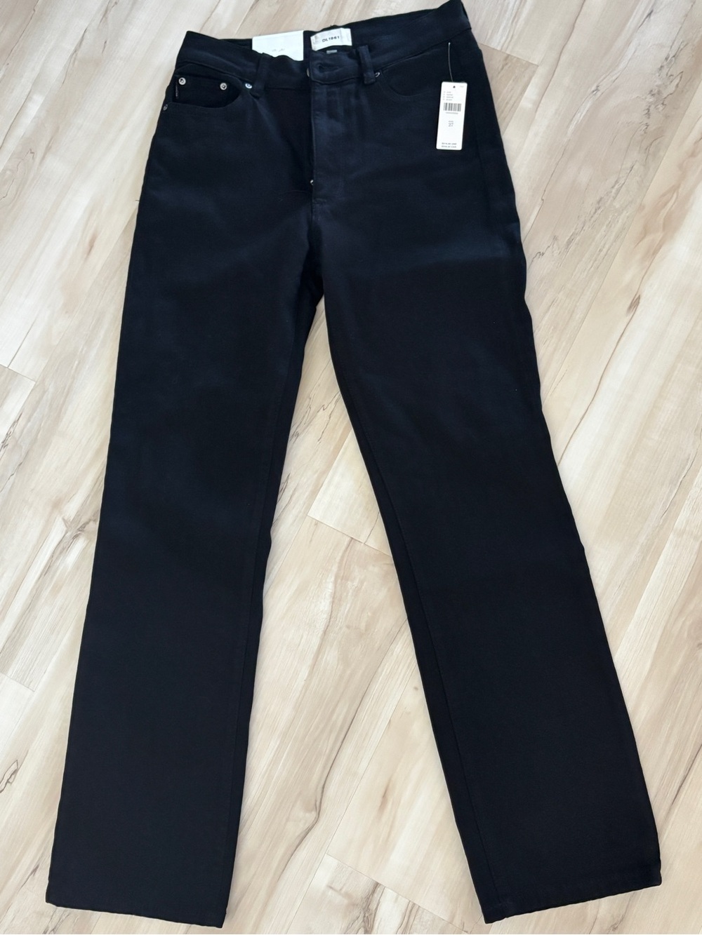 DL1961 Halle Straight High Rise Instasculpt Jeans | Size 27 | Black NWT